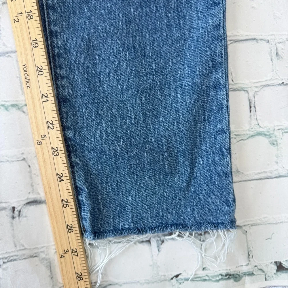 ✅ Madewell High-Rise Blue The perfect Vintage  Jeans frayed hem size 27